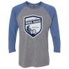 Unisex Triblend Three-Quarter Raglan T-Shirt Thumbnail