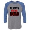 Unisex Triblend Three-Quarter Raglan T-Shirt Thumbnail