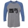 Unisex Triblend Three-Quarter Raglan T-Shirt Thumbnail