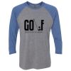 Unisex Triblend Three-Quarter Raglan T-Shirt Thumbnail