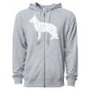 Icon Unisex Lightweight Loopback Terry Full-Zip Hooded Sweatshirt Thumbnail