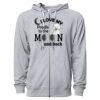 Icon Unisex Lightweight Loopback Terry Full-Zip Hooded Sweatshirt Thumbnail