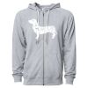 Icon Unisex Lightweight Loopback Terry Full-Zip Hooded Sweatshirt Thumbnail