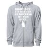 Icon Unisex Lightweight Loopback Terry Full-Zip Hooded Sweatshirt Thumbnail