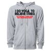 Icon Unisex Lightweight Loopback Terry Full-Zip Hooded Sweatshirt Thumbnail