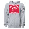 Icon Unisex Lightweight Loopback Terry Full-Zip Hooded Sweatshirt Thumbnail