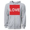 Icon Unisex Lightweight Loopback Terry Full-Zip Hooded Sweatshirt Thumbnail