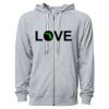 Icon Unisex Lightweight Loopback Terry Full-Zip Hooded Sweatshirt Thumbnail