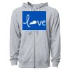 Icon Unisex Lightweight Loopback Terry Full-Zip Hooded Sweatshirt Thumbnail