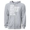 Icon Unisex Lightweight Loopback Terry Full-Zip Hooded Sweatshirt Thumbnail