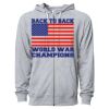 Icon Unisex Lightweight Loopback Terry Full-Zip Hooded Sweatshirt Thumbnail