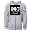 Icon Unisex Lightweight Loopback Terry Full-Zip Hooded Sweatshirt Thumbnail