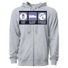 Icon Unisex Lightweight Loopback Terry Full-Zip Hooded Sweatshirt Thumbnail