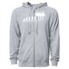 Icon Unisex Lightweight Loopback Terry Full-Zip Hooded Sweatshirt Thumbnail