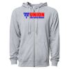 Icon Unisex Lightweight Loopback Terry Full-Zip Hooded Sweatshirt Thumbnail