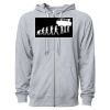 Icon Unisex Lightweight Loopback Terry Full-Zip Hooded Sweatshirt Thumbnail