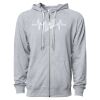 Icon Unisex Lightweight Loopback Terry Full-Zip Hooded Sweatshirt Thumbnail