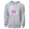 Icon Unisex Lightweight Loopback Terry Full-Zip Hooded Sweatshirt Thumbnail