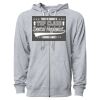 Icon Unisex Lightweight Loopback Terry Full-Zip Hooded Sweatshirt Thumbnail