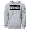 Icon Unisex Lightweight Loopback Terry Full-Zip Hooded Sweatshirt Thumbnail