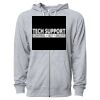 Icon Unisex Lightweight Loopback Terry Full-Zip Hooded Sweatshirt Thumbnail