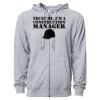 Icon Unisex Lightweight Loopback Terry Full-Zip Hooded Sweatshirt Thumbnail