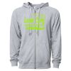 Icon Unisex Lightweight Loopback Terry Full-Zip Hooded Sweatshirt Thumbnail