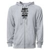 Icon Unisex Lightweight Loopback Terry Full-Zip Hooded Sweatshirt Thumbnail