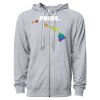 Icon Unisex Lightweight Loopback Terry Full-Zip Hooded Sweatshirt Thumbnail