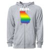 Icon Unisex Lightweight Loopback Terry Full-Zip Hooded Sweatshirt Thumbnail