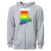 Icon Unisex Lightweight Loopback Terry Full-Zip Hooded Sweatshirt Thumbnail