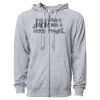 Icon Unisex Lightweight Loopback Terry Full-Zip Hooded Sweatshirt Thumbnail