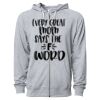 Icon Unisex Lightweight Loopback Terry Full-Zip Hooded Sweatshirt Thumbnail