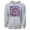 Icon Unisex Lightweight Loopback Terry Full-Zip Hooded Sweatshirt Thumbnail