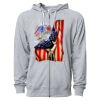 Icon Unisex Lightweight Loopback Terry Full-Zip Hooded Sweatshirt Thumbnail