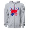 Icon Unisex Lightweight Loopback Terry Full-Zip Hooded Sweatshirt Thumbnail