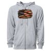 Icon Unisex Lightweight Loopback Terry Full-Zip Hooded Sweatshirt Thumbnail