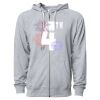 Icon Unisex Lightweight Loopback Terry Full-Zip Hooded Sweatshirt Thumbnail