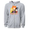 Icon Unisex Lightweight Loopback Terry Full-Zip Hooded Sweatshirt Thumbnail