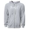 Icon Unisex Lightweight Loopback Terry Full-Zip Hooded Sweatshirt Thumbnail