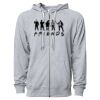 Icon Unisex Lightweight Loopback Terry Full-Zip Hooded Sweatshirt Thumbnail