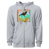 Icon Unisex Lightweight Loopback Terry Full-Zip Hooded Sweatshirt Thumbnail