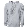 Icon Unisex Lightweight Loopback Terry Full-Zip Hooded Sweatshirt Thumbnail