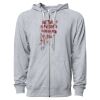 Icon Unisex Lightweight Loopback Terry Full-Zip Hooded Sweatshirt Thumbnail