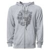 Icon Unisex Lightweight Loopback Terry Full-Zip Hooded Sweatshirt Thumbnail