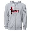 Icon Unisex Lightweight Loopback Terry Full-Zip Hooded Sweatshirt Thumbnail