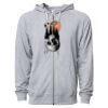 Icon Unisex Lightweight Loopback Terry Full-Zip Hooded Sweatshirt Thumbnail