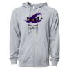 Icon Unisex Lightweight Loopback Terry Full-Zip Hooded Sweatshirt Thumbnail