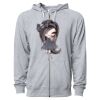 Icon Unisex Lightweight Loopback Terry Full-Zip Hooded Sweatshirt Thumbnail