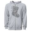 Icon Unisex Lightweight Loopback Terry Full-Zip Hooded Sweatshirt Thumbnail